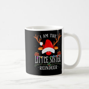 I Am The Little Sister Reindeer Christmas Family  Coffee Mug