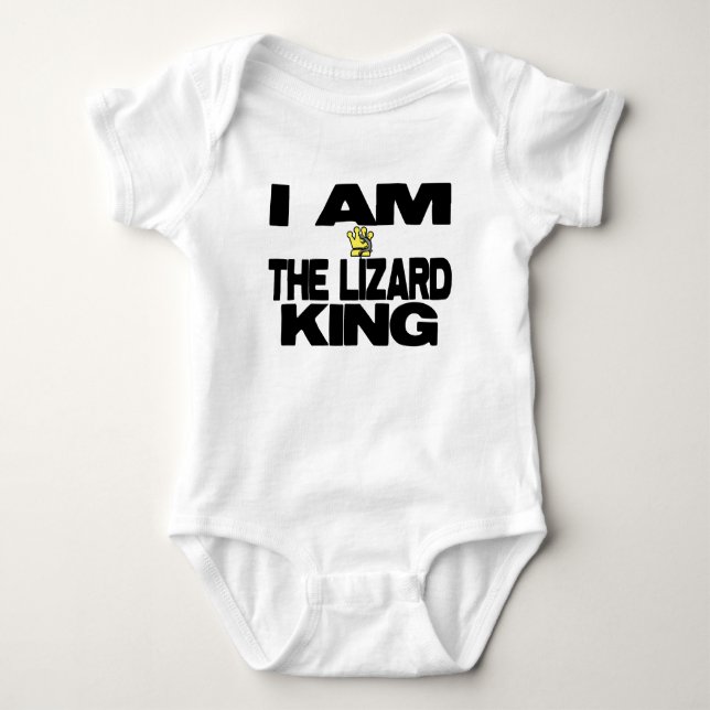I Am The Lizard King Baby Bodysuit (Front)