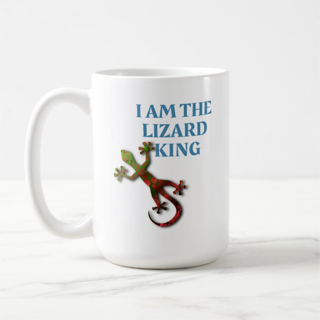 I Am The Lizard King Gecko Lovers Mug (Left)