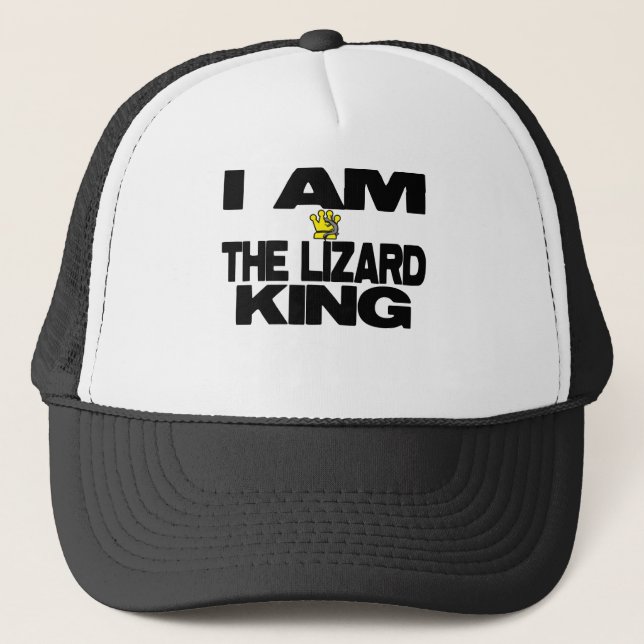I Am The Lizard King Trucker Hat (Front)
