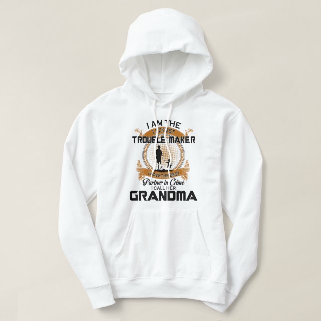 I am the luckiest trouble maker shirt (Design Front)