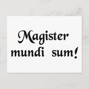 I am the master of the universe! postcard