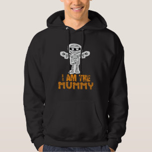 I Am The Mummy Halloween Candy Corn Full Moon Spoo Hoodie