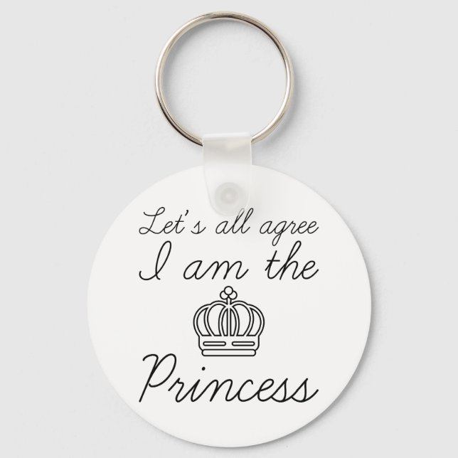 I Am The Princess Keychain (Front)