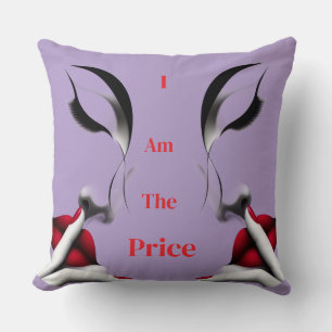 I Am The Prize Motivational Aesthetic Throw Pillow