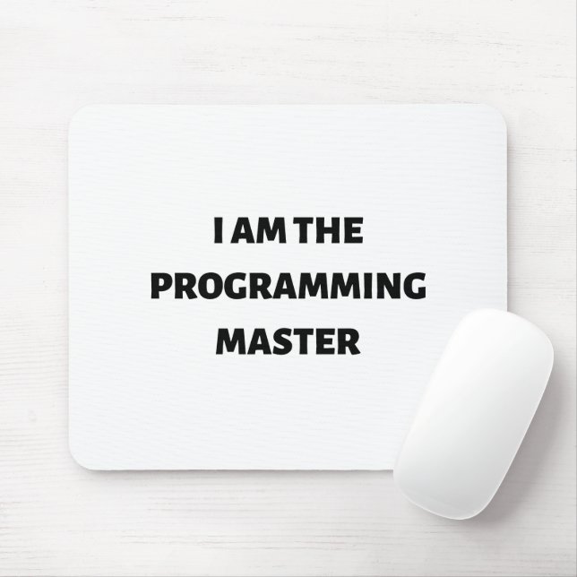 I am the programming master mouse pad (With Mouse)