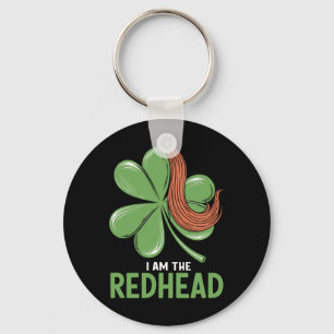 I Am The Redhead Dibs On The Redhead Funny St. Pat Keychain