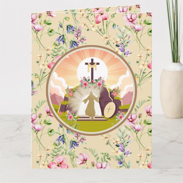 I am the resurrection and the life card (Front)