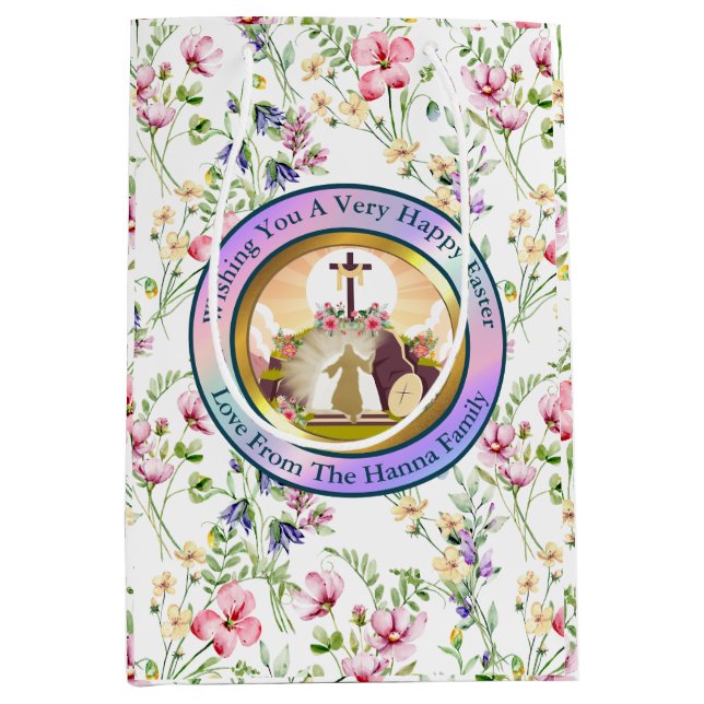 I am the resurrection and the life medium gift bag (Front)