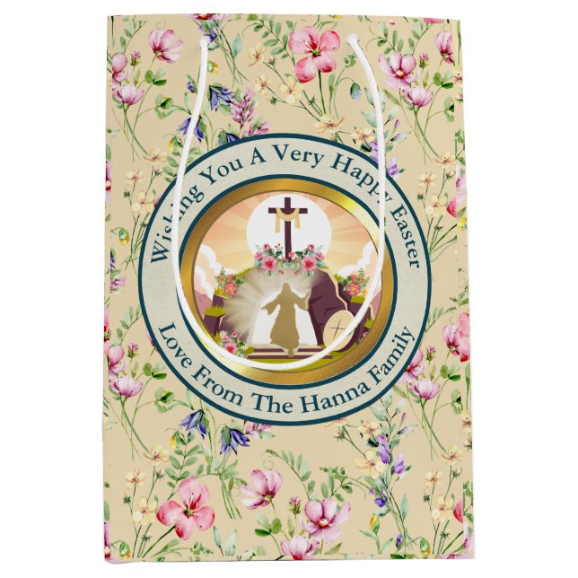 I am the resurrection and the life medium gift bag (Front)