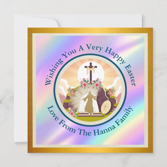 I am the resurrection and the life postcard (Front)