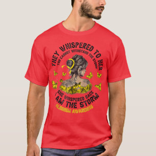 I am the storm Albinism Awareness Golden Woman  T-Shirt