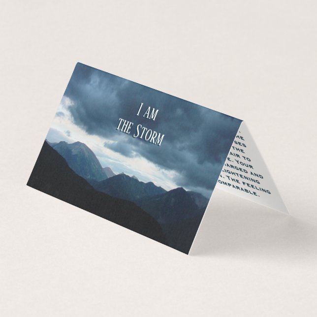 I Am The Storm Amazing Story Fun Card (Front)