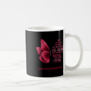 I Am The Storm Brain Aneurysm Awareness Butterfly Coffee Mug