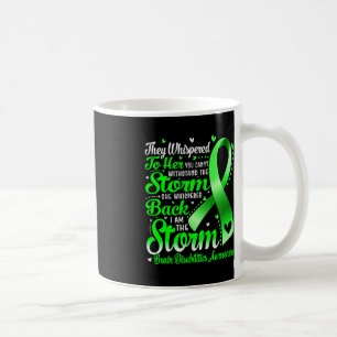 I Am The Storm Brain Disabilities Awareness Green Coffee Mug