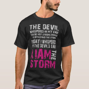 I Am The Storm Breast Cancer Awareness Comfort T-Shirt