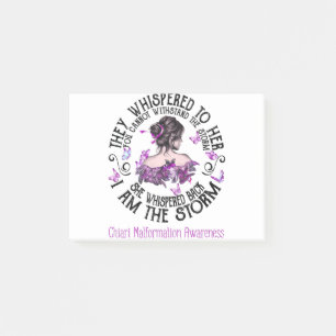 I Am The Storm Chiari Malformation Awareness Post-it Notes