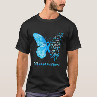 I Am The Storm Child Abuse Awareness Butterfly T-Shirt