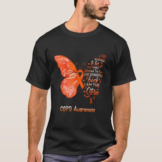 I Am The Storm Copd Awareness Butterfly T-Shirt (Front)