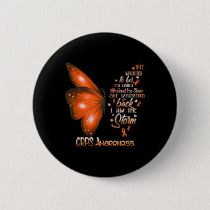 I Am The Storm Crps Awareness Butterfly 2 Inch Round Button