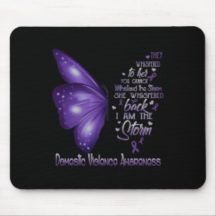 I Am The Storm Domestic Violence Awareness Mouse Pad