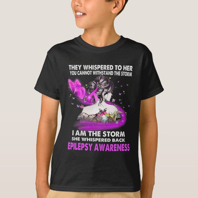 I Am The Storm Epilepsy Awareness  T-Shirt (Front)