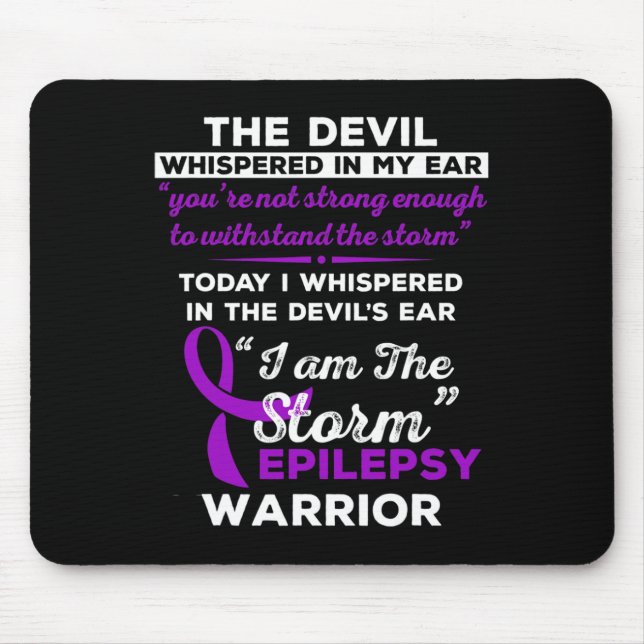I Am The Storm Epilepsy Warrior  Mouse Pad (Front)