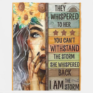 I AM THE STORM FLEECE BLANKET