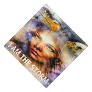 I AM the Storm  Graduation Cap Topper