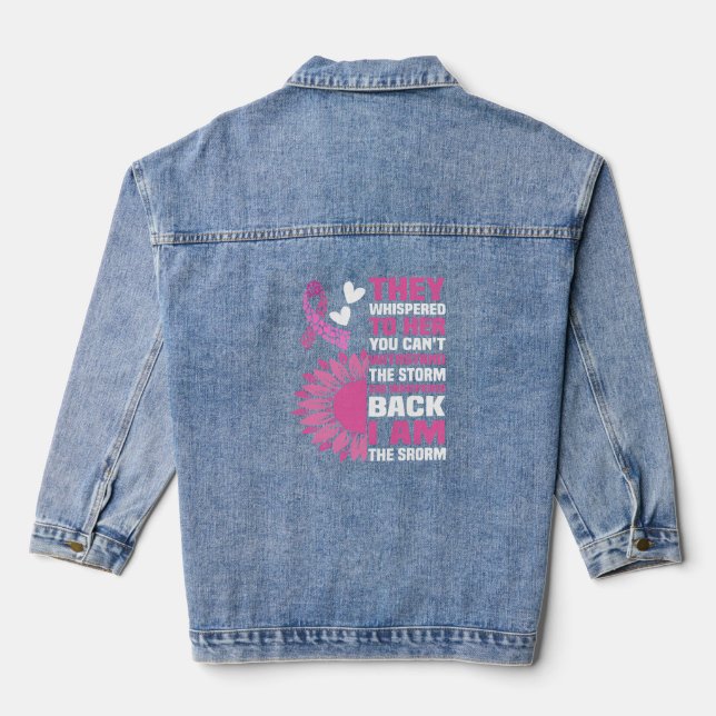"I Am the Storm" Inspirational Pink Citation Desig (Verso)