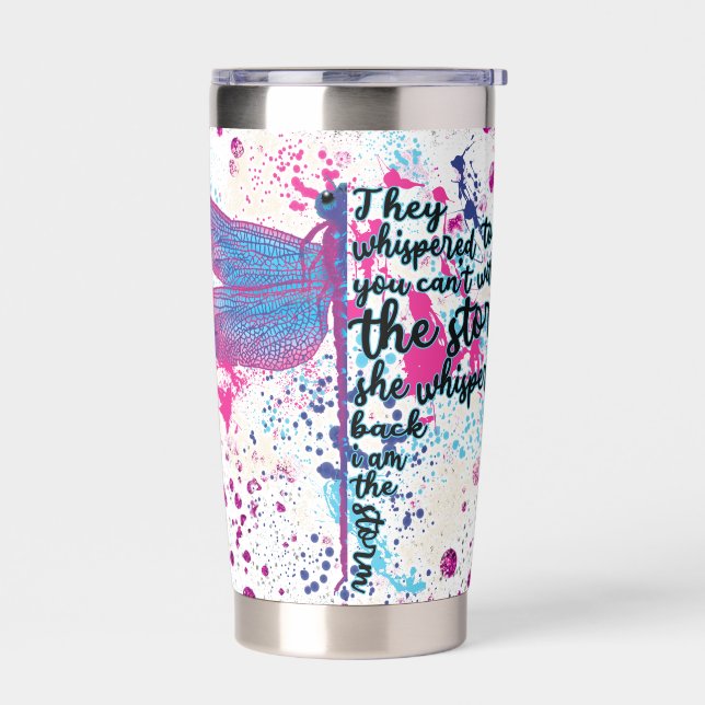 I am the storm insulated tumbler (Left)