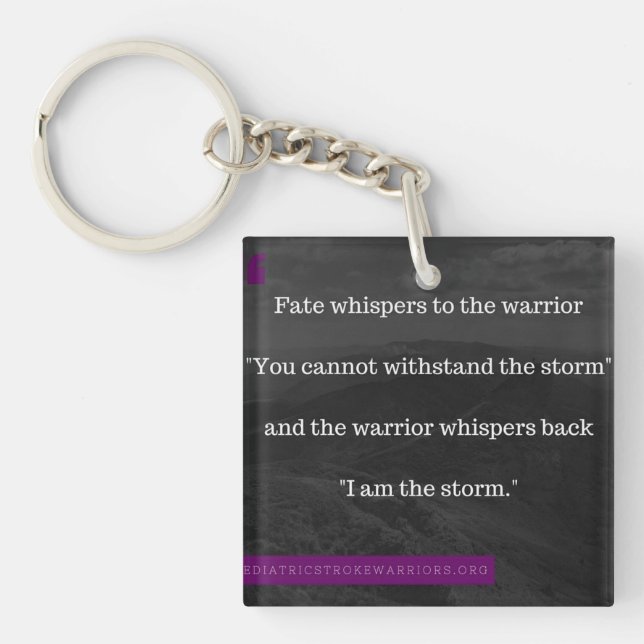 I am the Storm keychain (Front)