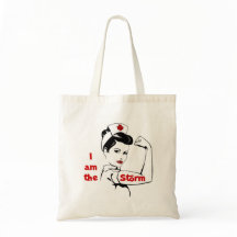 I am the storm Nurse Tote Bag
