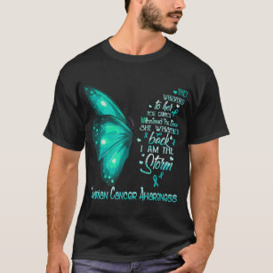 I am the storm Ovarian Cancer Awareness Butterfly T-Shirt