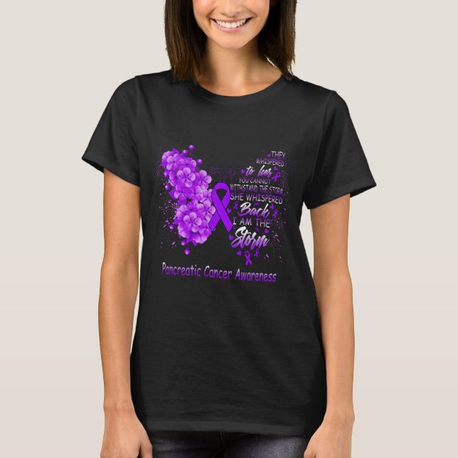 I Am The Storm Pancreatic Cancer Awareness T-Shirt (Front)
