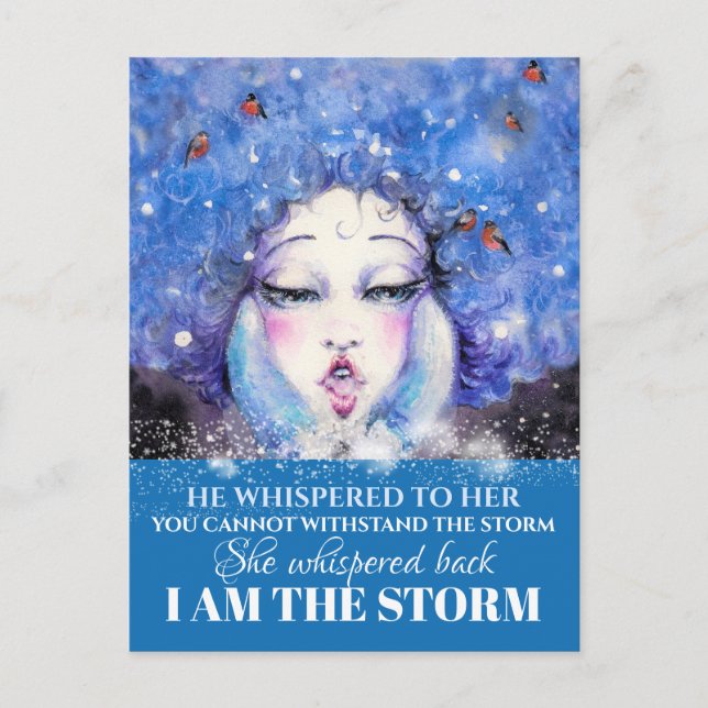 I AM THE STORM POSTCARD (Front)