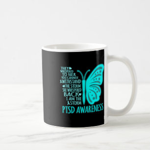 I Am The Storm Ptsd Stress Awareness Ribbon Graphi Coffee Mug