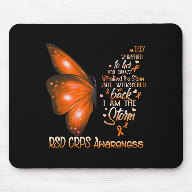 I Am The Storm Rsd Crps Awareness Butterfly  Mouse Pad (Front)