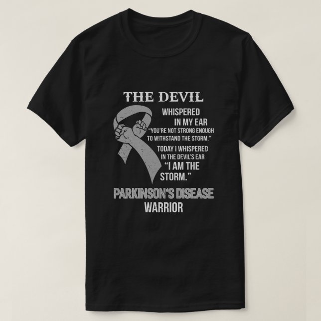 I Am The Storm Support Parkinson's Disease Awarene T-Shirt (Design Front)