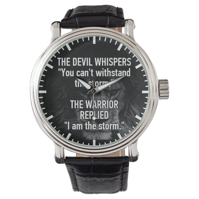 I Am The Storm, Workout, Inspiration, Motivational Watch (Front)