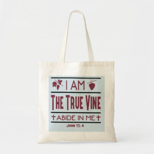 I Am The True Vine Christian Budget Tote