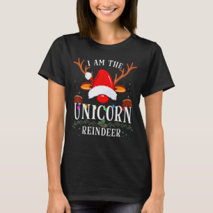 I Am The Unicorn Reindeer Christmas Family  T-Shirt