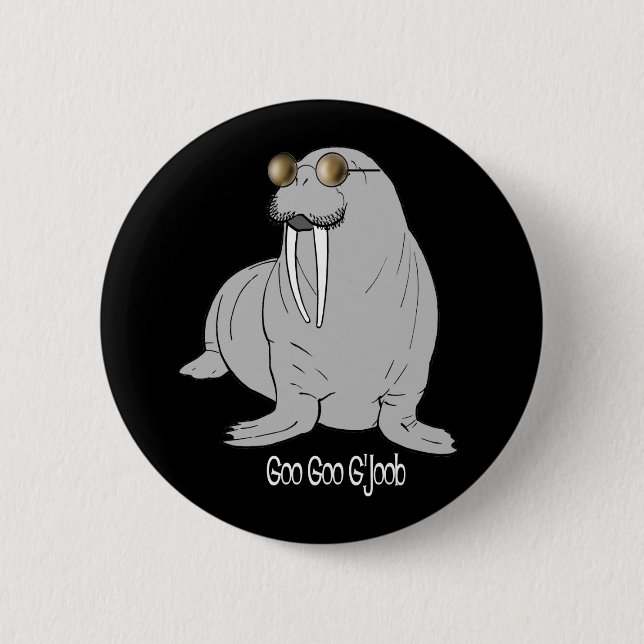 I am the Walrus 2 Inch Round Button (Front)