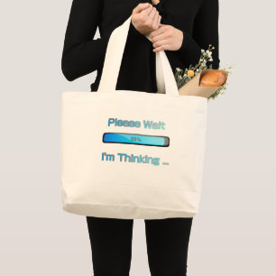 I am Thinking Computer Programmer Design Large Tote Bag