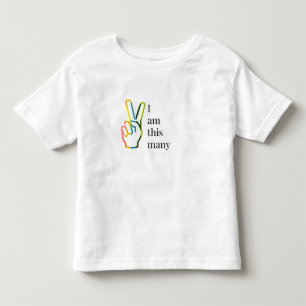 I am This Many Toddler T-shirt