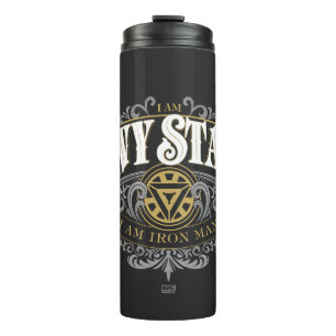 I Am Tony Stark, I Am Iron Man Ornate Graphic Thermal Tumbler