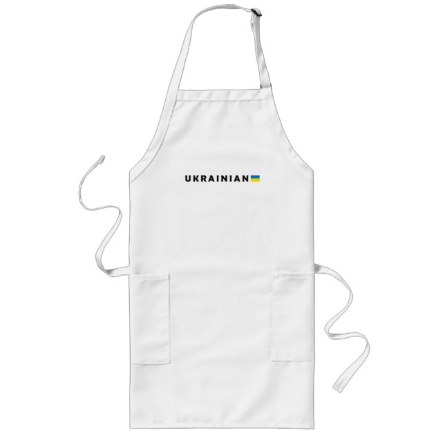 I am Ukrainian Long Apron (Front)