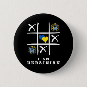 I Am Ukrainian Protect Ukraine Ukraine Support 2 Inch Round Button