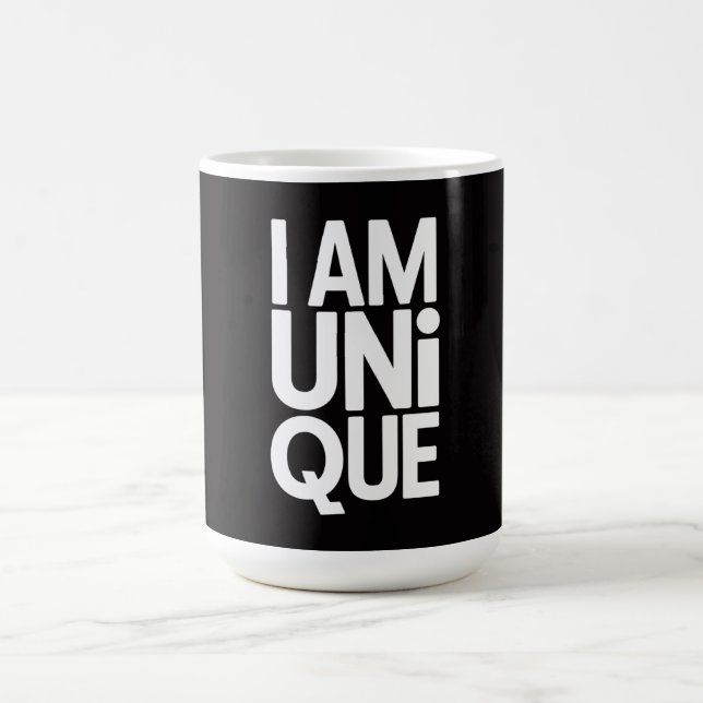 I am unique coffee mug (Center)