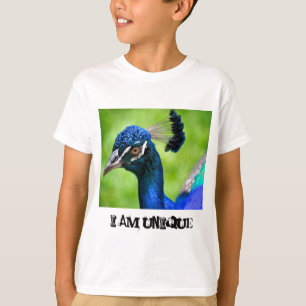 I am unique Peacock Kid's Light Tee